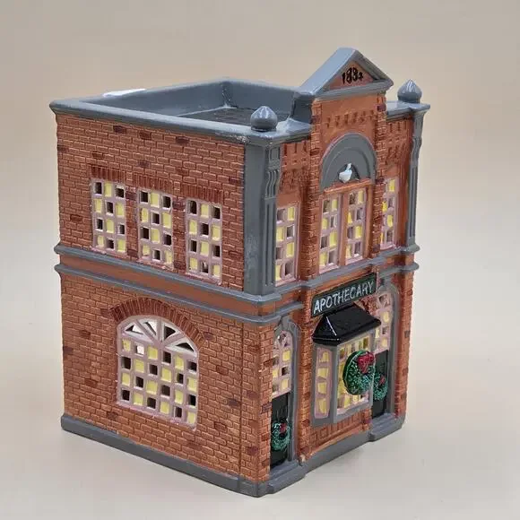 Department 56 The Original Snow Village Apothecary & Light Cord VTG 1986 5076-8 - Picture 4 of 16